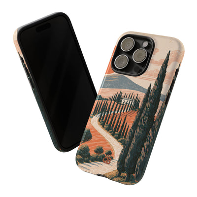 Orange Tough Phone Case for iPhone - Terracotta Ridge Trail