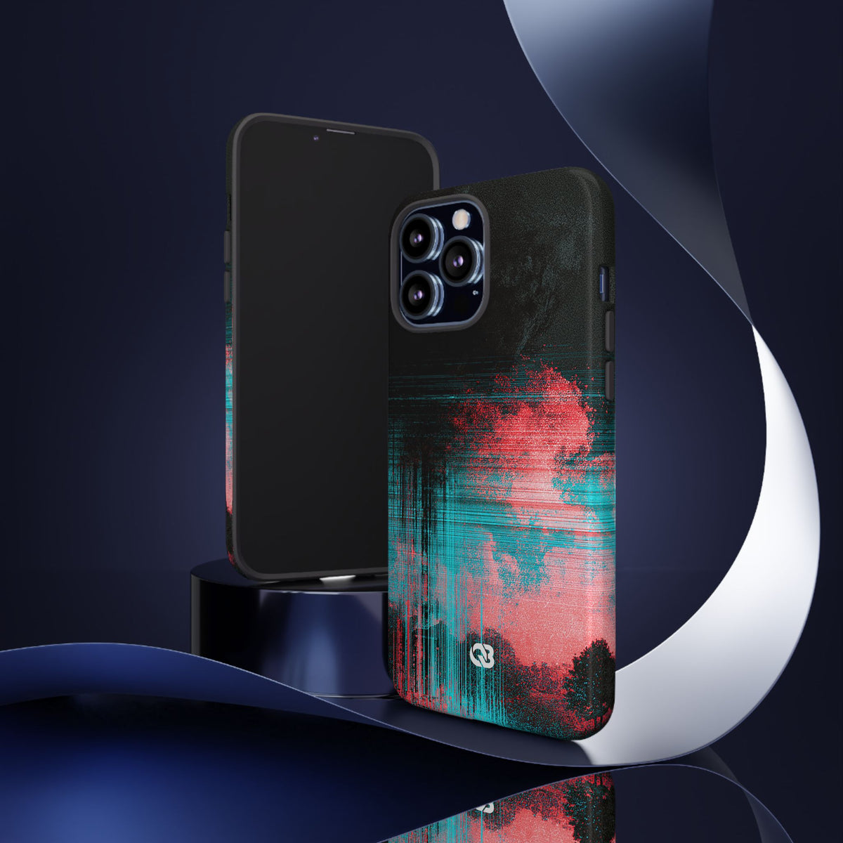 Digital Signal Drift · Tough Phone Case for iPhone · Black