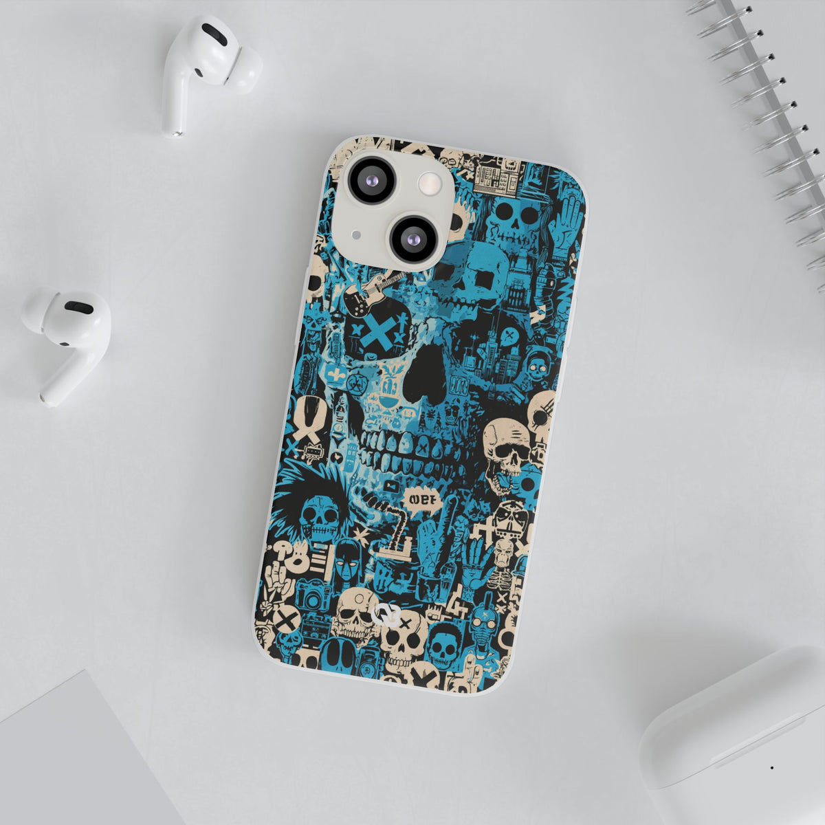 Electric Skull Graffiti · Lite Phone Case for iPhone ·  Blue