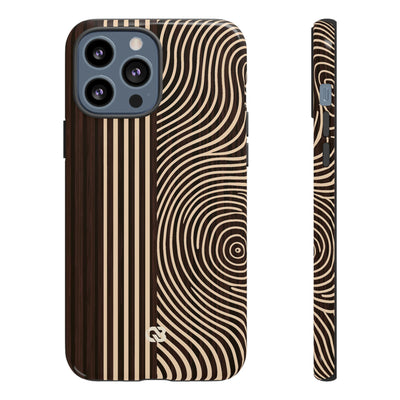 Timber Ring Contour · Tough Phone Case for iPhone · Brown