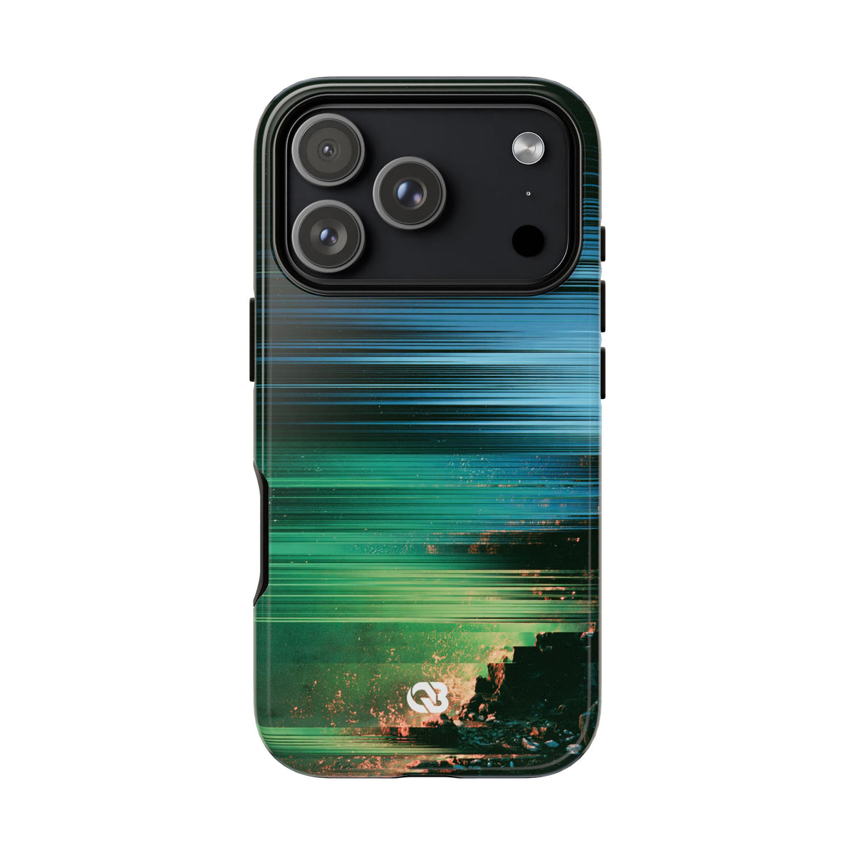 Digital Shoreline Drift · Tough Phone Case for iPhone · Teal