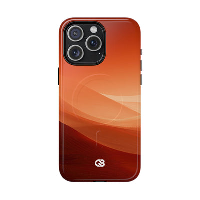 Terracotta Dune Ridges · Tough 2.0 Magnetic Phone Case for iPhone · Orange
