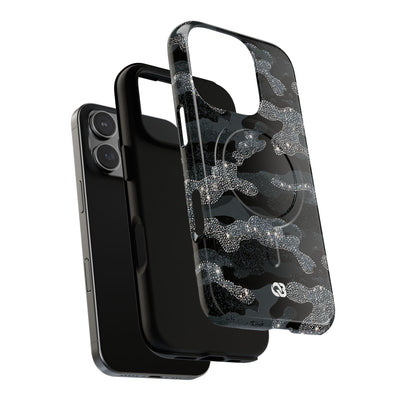 Glitter Shadow Camo · Tough 2.0 Magnetic Phone Case for iPhone · Black