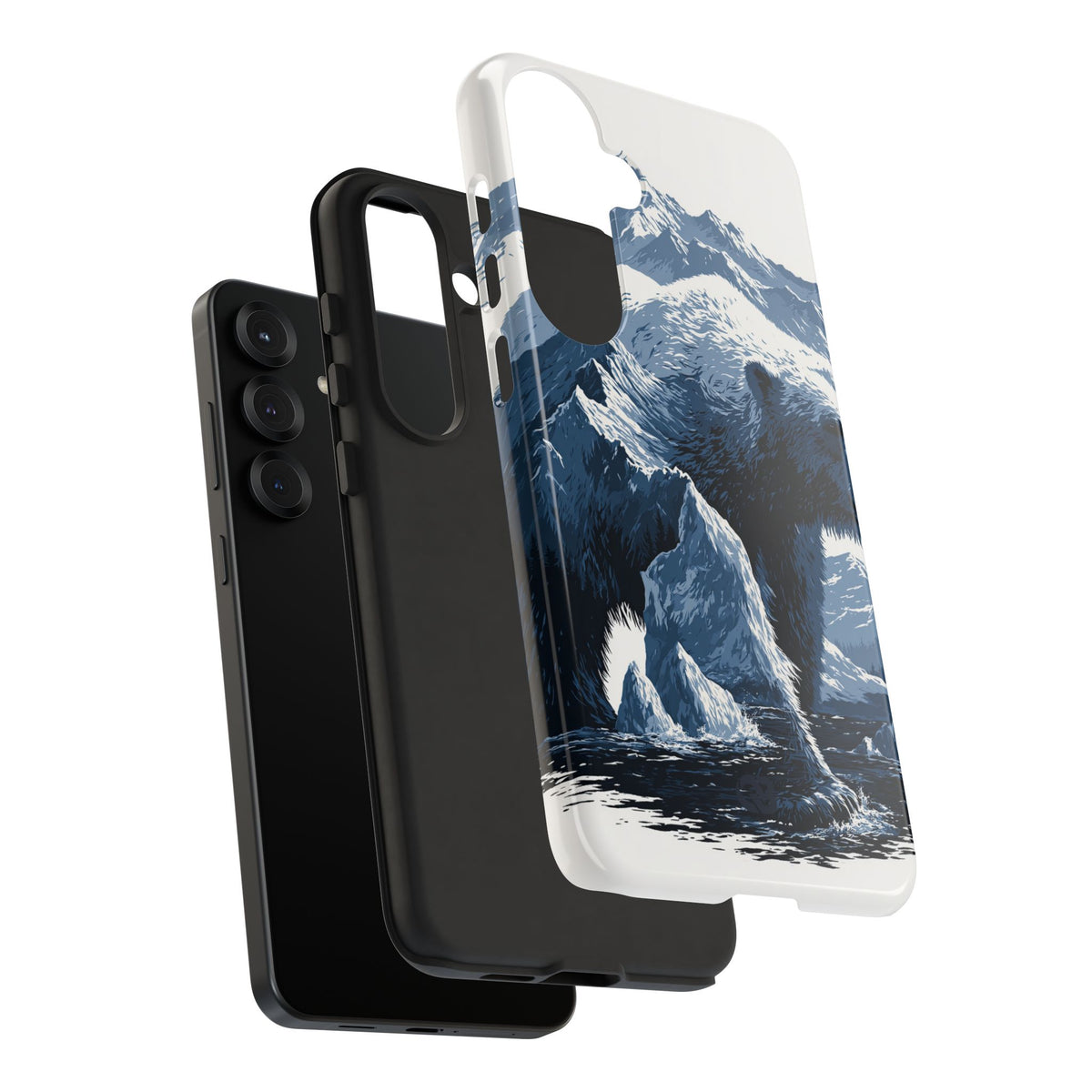 Fjord Summit Bear · Tough Phone Case for Samsung · Blue