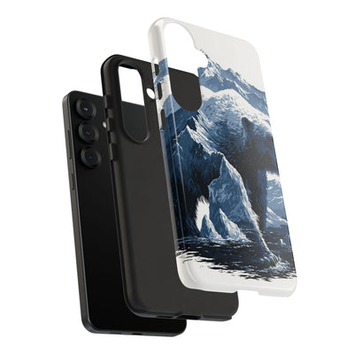 Fjord Summit Bear · Tough Phone Case for Samsung · Blue