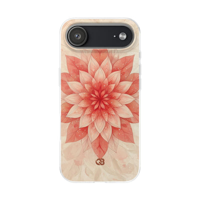 Coral Layered Bloom · Soft Phone Case for iPhone