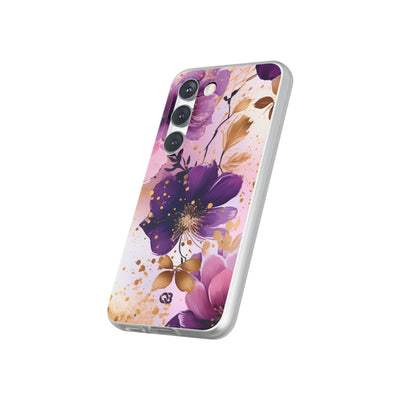 Gilded Violet Bloom · Soft Phone Case for Samsung