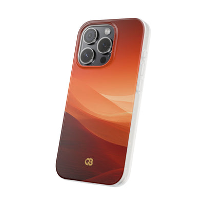 Orange Lite Phone Case for iPhone - Crimson Dune Gradient