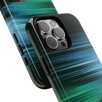 Digital Shoreline Drift · Tough Phone Case for iPhone · Teal