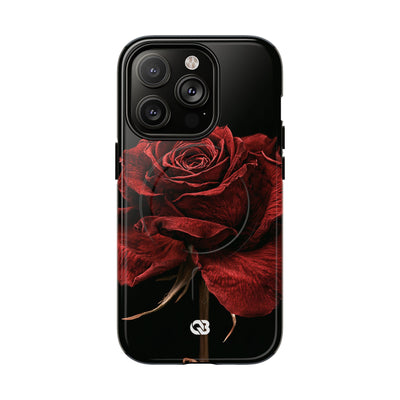 Crimson Noir Rose · Tough 2.0 Magnetic Phone Case for iPhone · Black