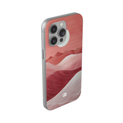 Crimson Dune Horizon · Soft Phone Case for iPhone