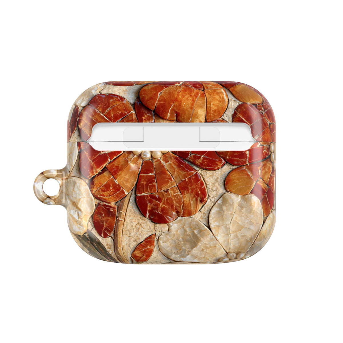 Carnelian Pearl Bloom · Hard Case for AirPods & AirPods Pro · Orange