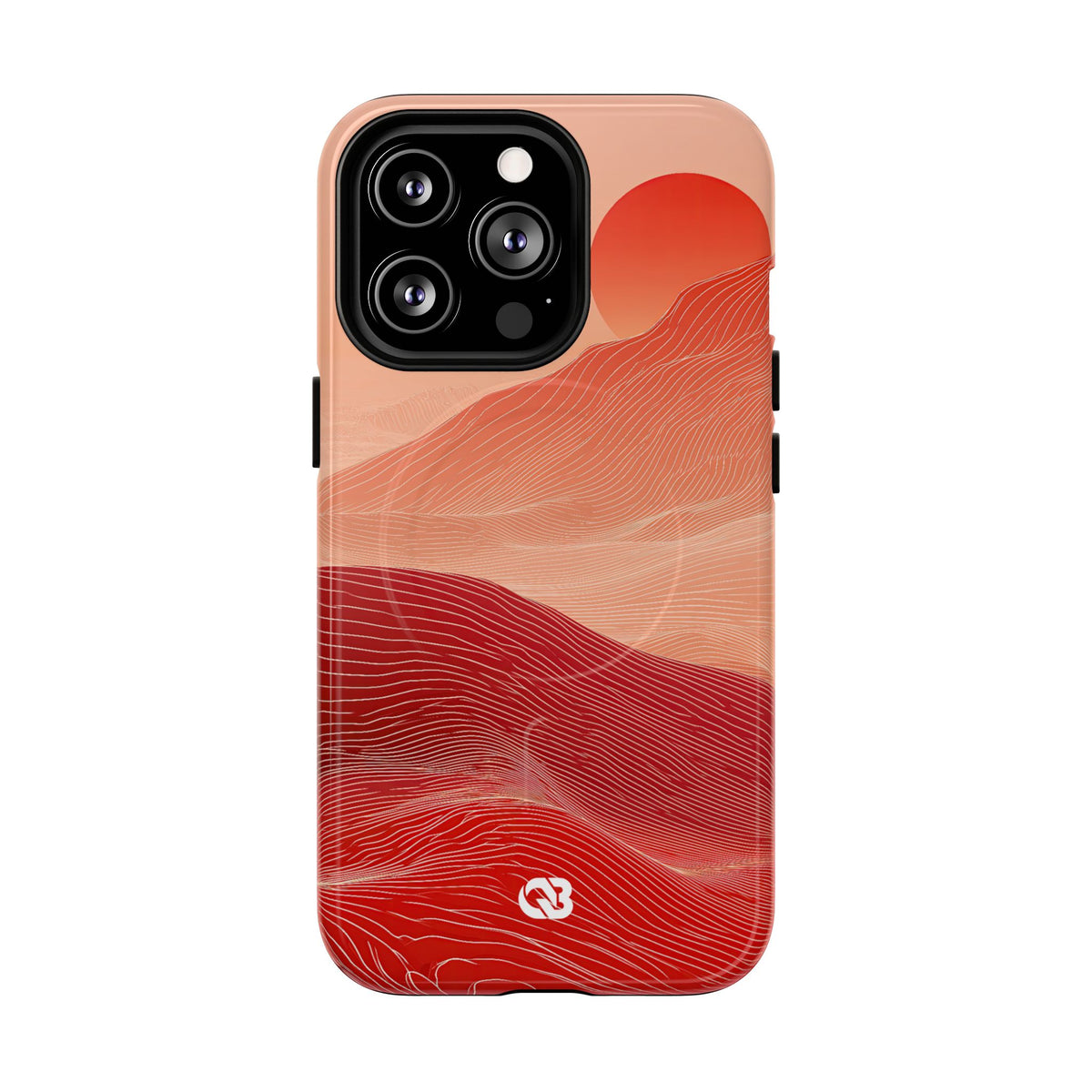 Crimson Dune Horizon · Tough 2.0 Magnetic Phone Case for iPhone · Red