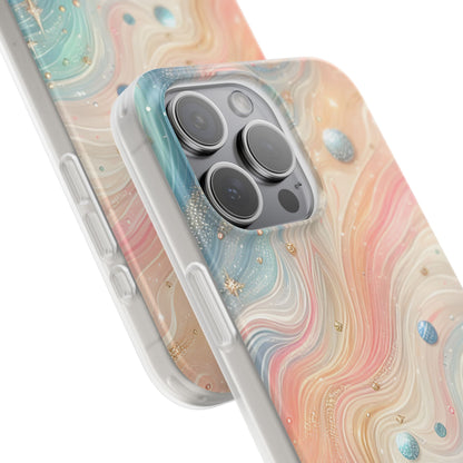 Iridescent Swirls iPhone 15 Pro Max Case - Soft