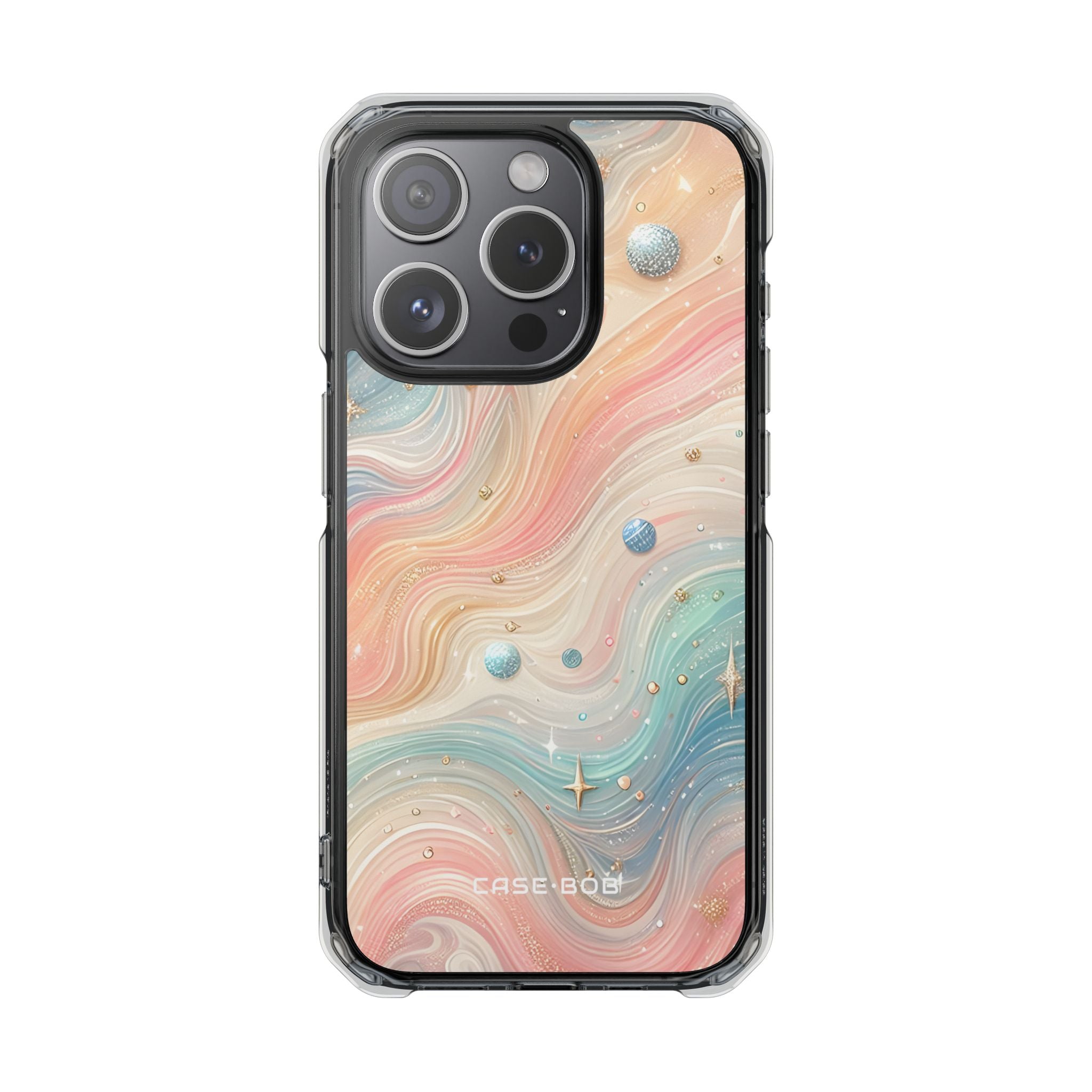 Iridescent Swirls iPhone 15 Pro Case - Impact