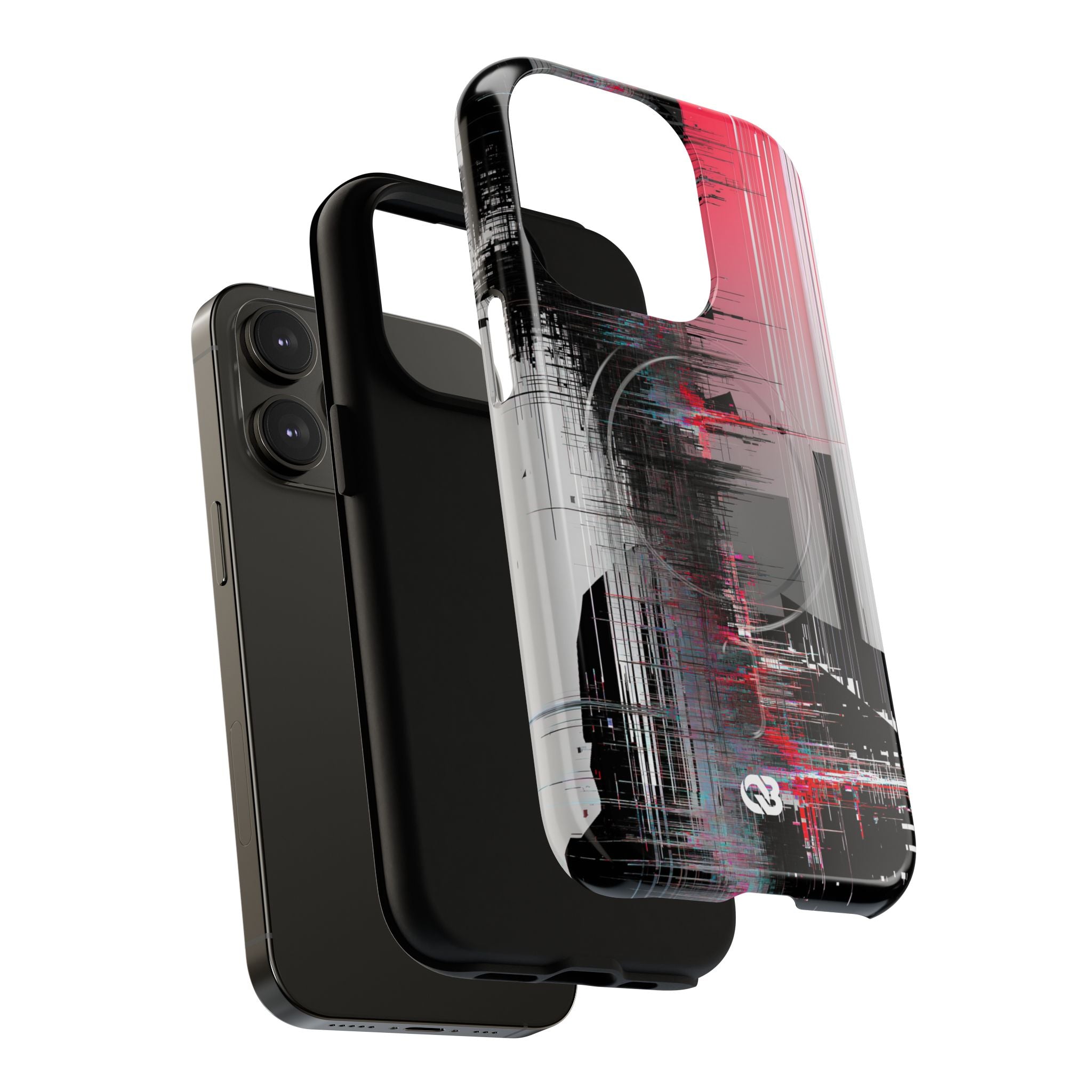Black Tough 2.0 Magsafe Phone Case for iPhone - Crimson Data Leak