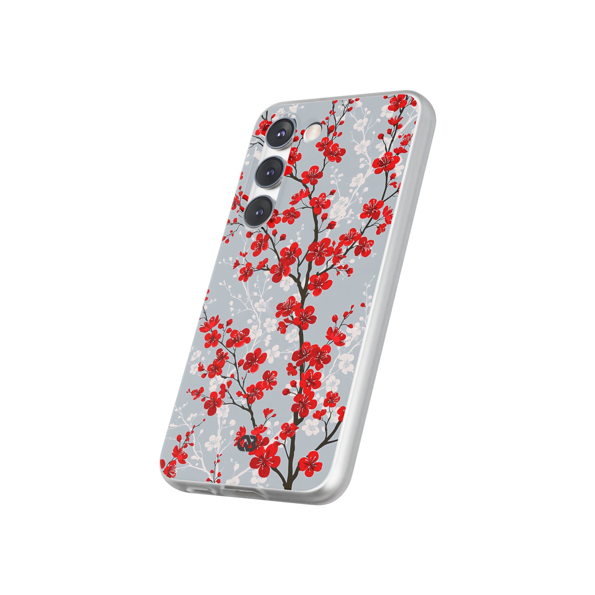 Grey Lite Phone Case for Samsung - Crimson Sakura Slate
