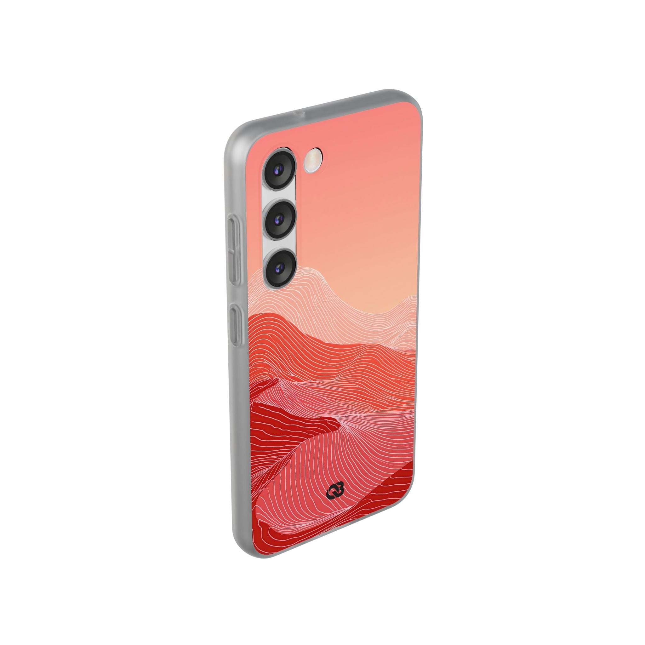 Red Lite Phone Case for Samsung - Crimson Ridge Contour