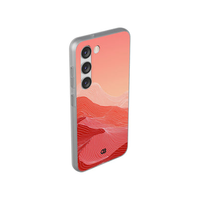 Red Lite Phone Case for Samsung - Crimson Ridge Contour