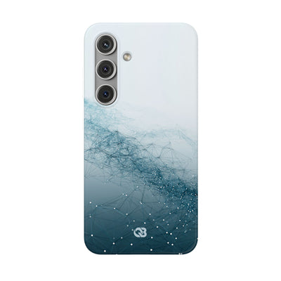 Teal Lite Phone Case for Samsung - Cyan Vector Lattice