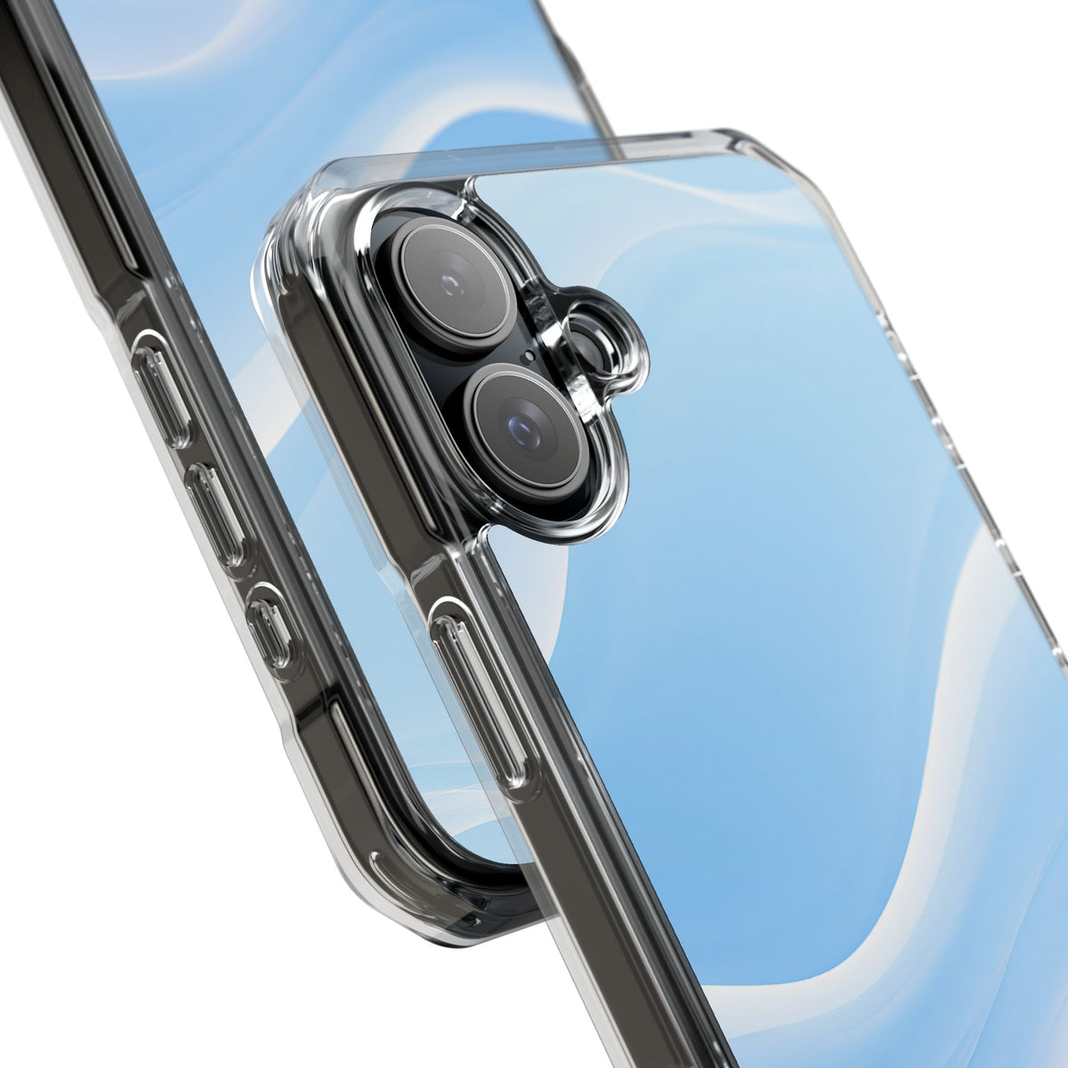Blue Impact MagSafe Phone Case for iPhone - Glacial Blue Silk