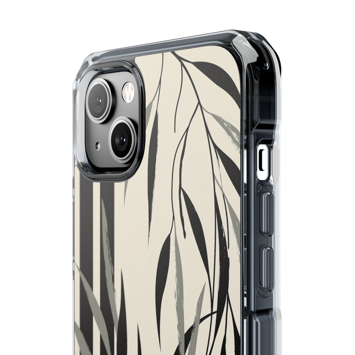 Linear Willow Study · Clear Impact Magnetic Phone Case for iPhone ·  Beige