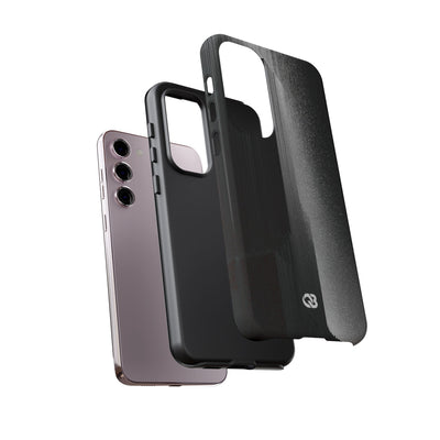 Black Tough Phone Case for Samsung - Brutalist Pixel Monolith