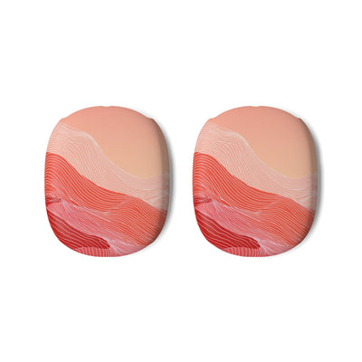 Coral Ridge Contours · Hard Case for AirPods Max · Red