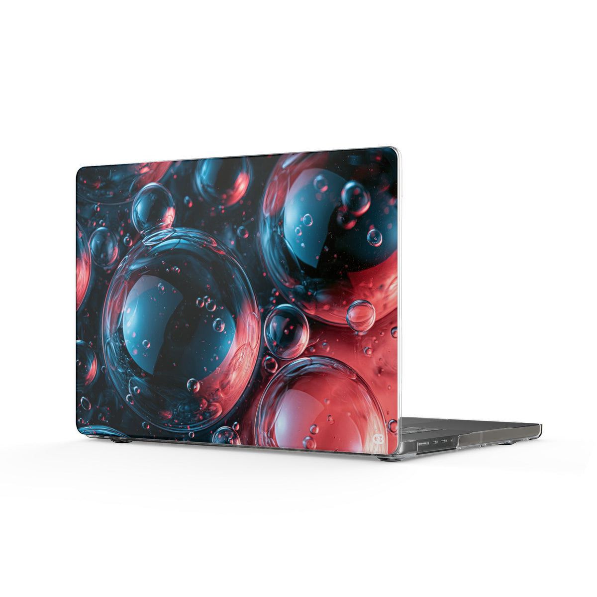 Aqua Gel Spheres · Clear Hard Case for MacBook · Blue