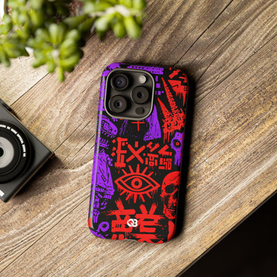 Underground Cyber Glyphs · Tough Phone Case for iPhone · Black