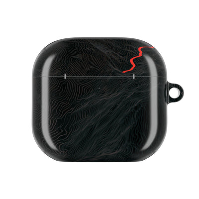 Crimson Ridge Pass · Hard Case for AirPods & AirPods Pro · Black