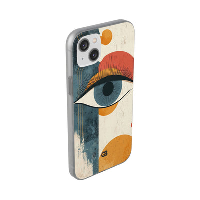 Distressed Azure Ocular · Soft Phone Case for iPhone