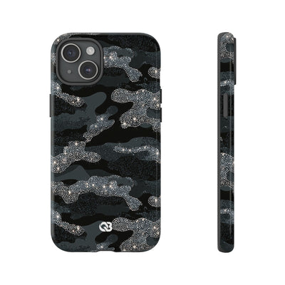 Glitter Shadow Camo · Tough Phone Case for iPhone · Black