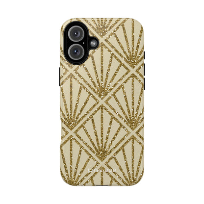 Golden Diamond Radiance iPhone 16 Plus Case - Tough