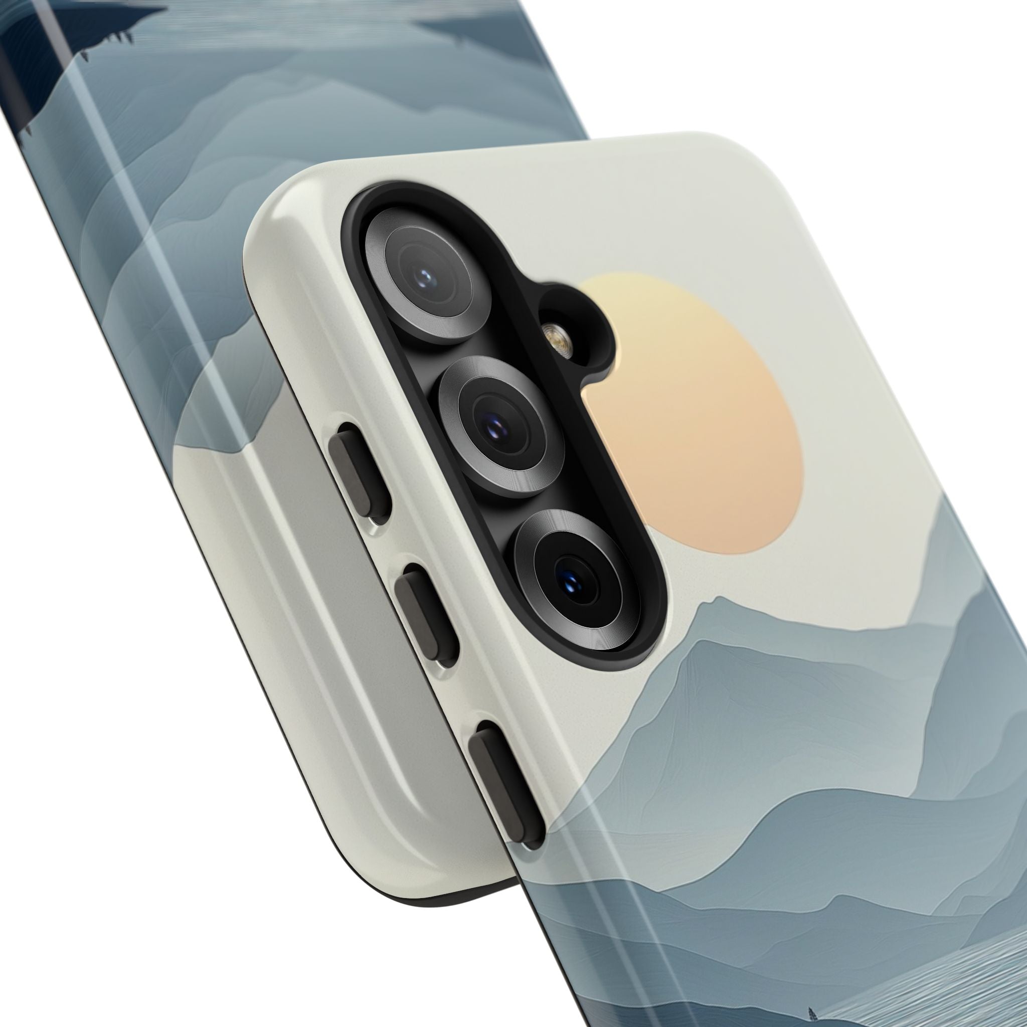 Kultainen horisontti Samsung S25 -kova suojus