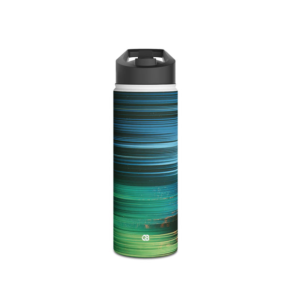 Digital Shoreline Drift · Insulated Water Bottle · Teal