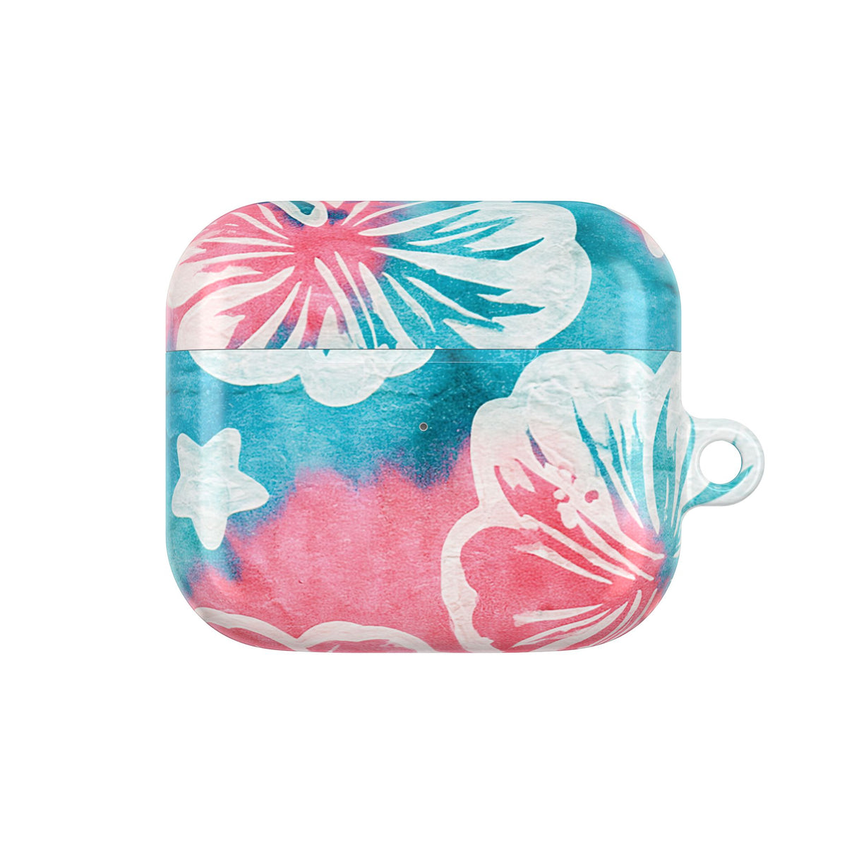 Tropical Hibiscus Bloom · Hard Case for AirPods & AirPods Pro · Teal
