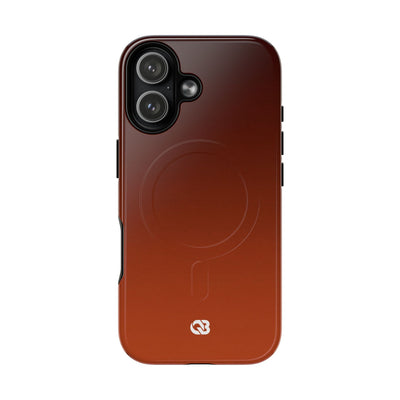 Orange Tough 2.0 Magsafe Phone Case for iPhone - Obsidian Ember Fade
