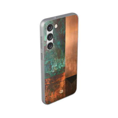 Teal Lite Phone Case for Samsung - Verdigris Copper Slab