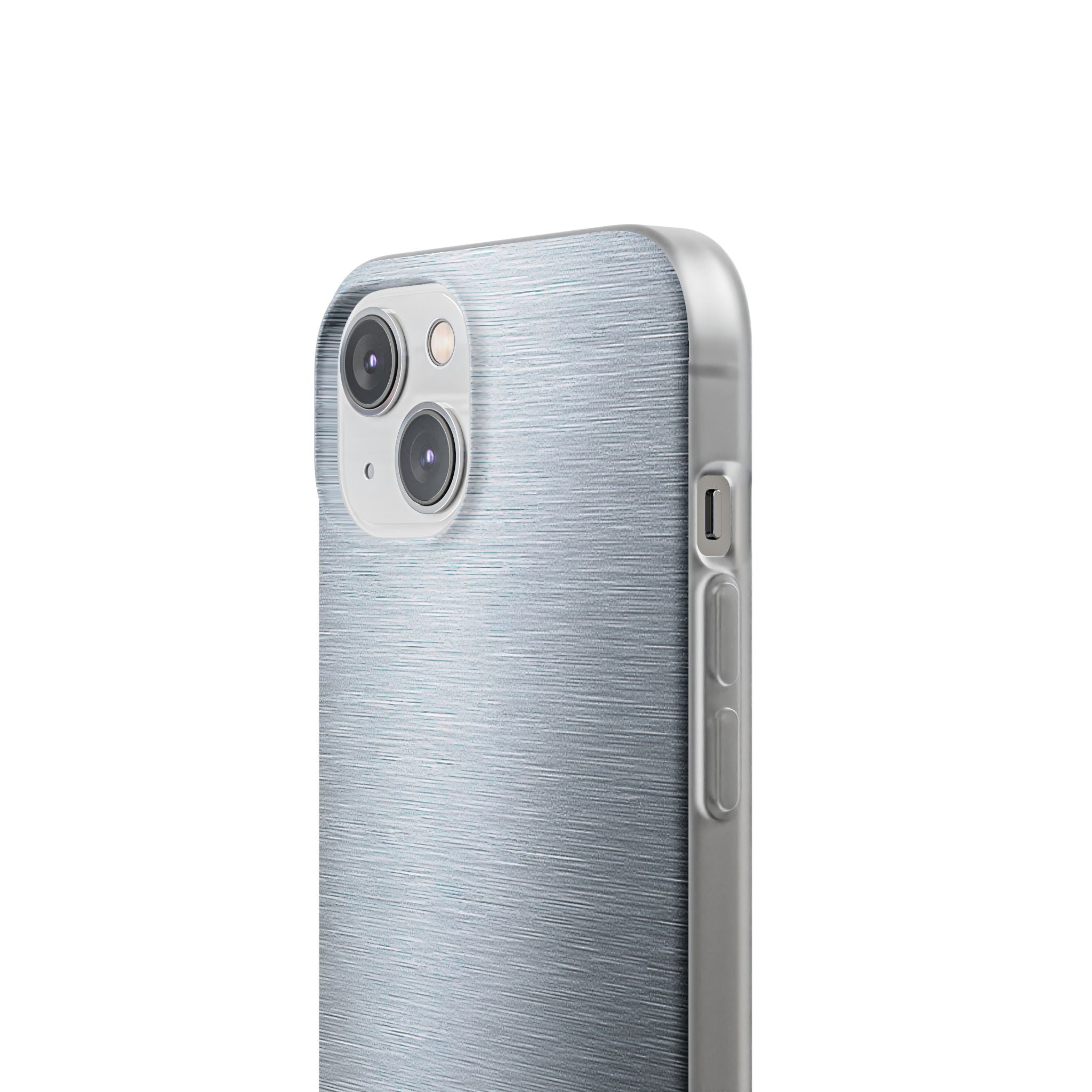 Silver Lite Phone Case for iPhone - Satin Chrome Grain