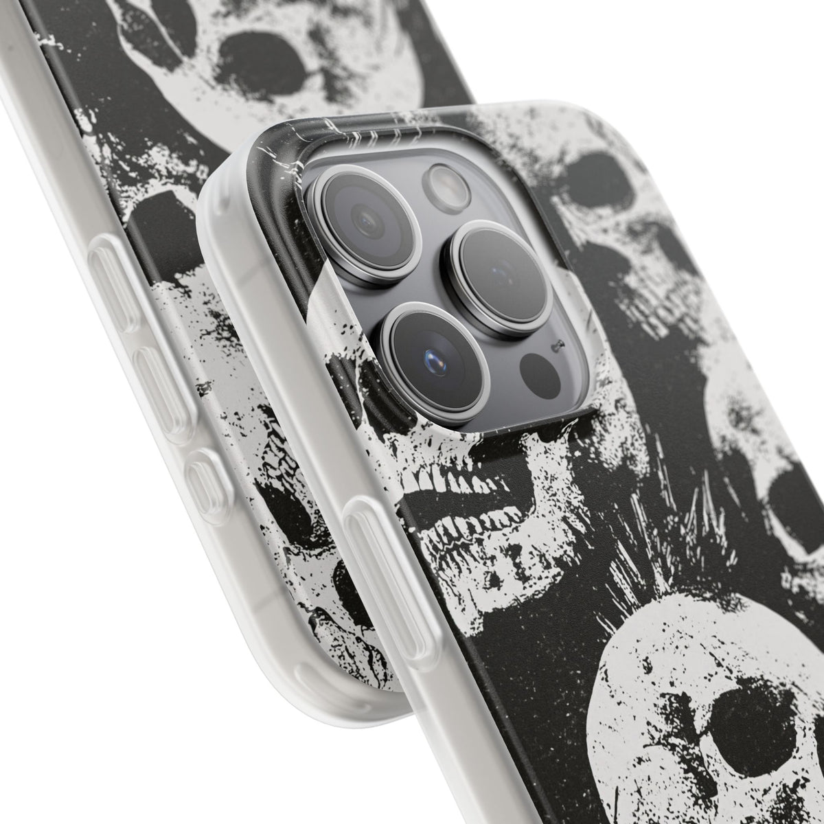Punk Skull Riot · Lite Phone Case for iPhone ·  Black