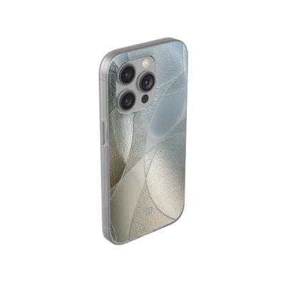 Silver Lite Phone Case for iPhone - Frosted Silver Mosaic