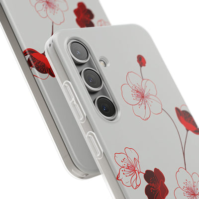 Red Lite Phone Case for Samsung - Kyoto Ember Bloom
