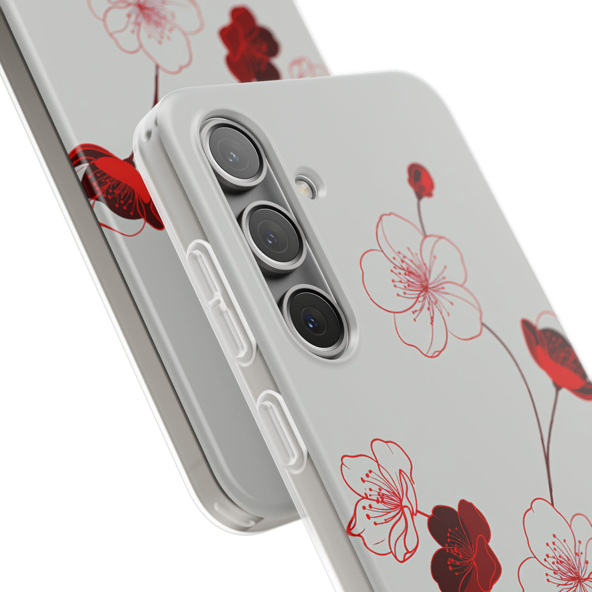 Crimson Sakura Blossom · Lite Phone Case for Samsung · Red