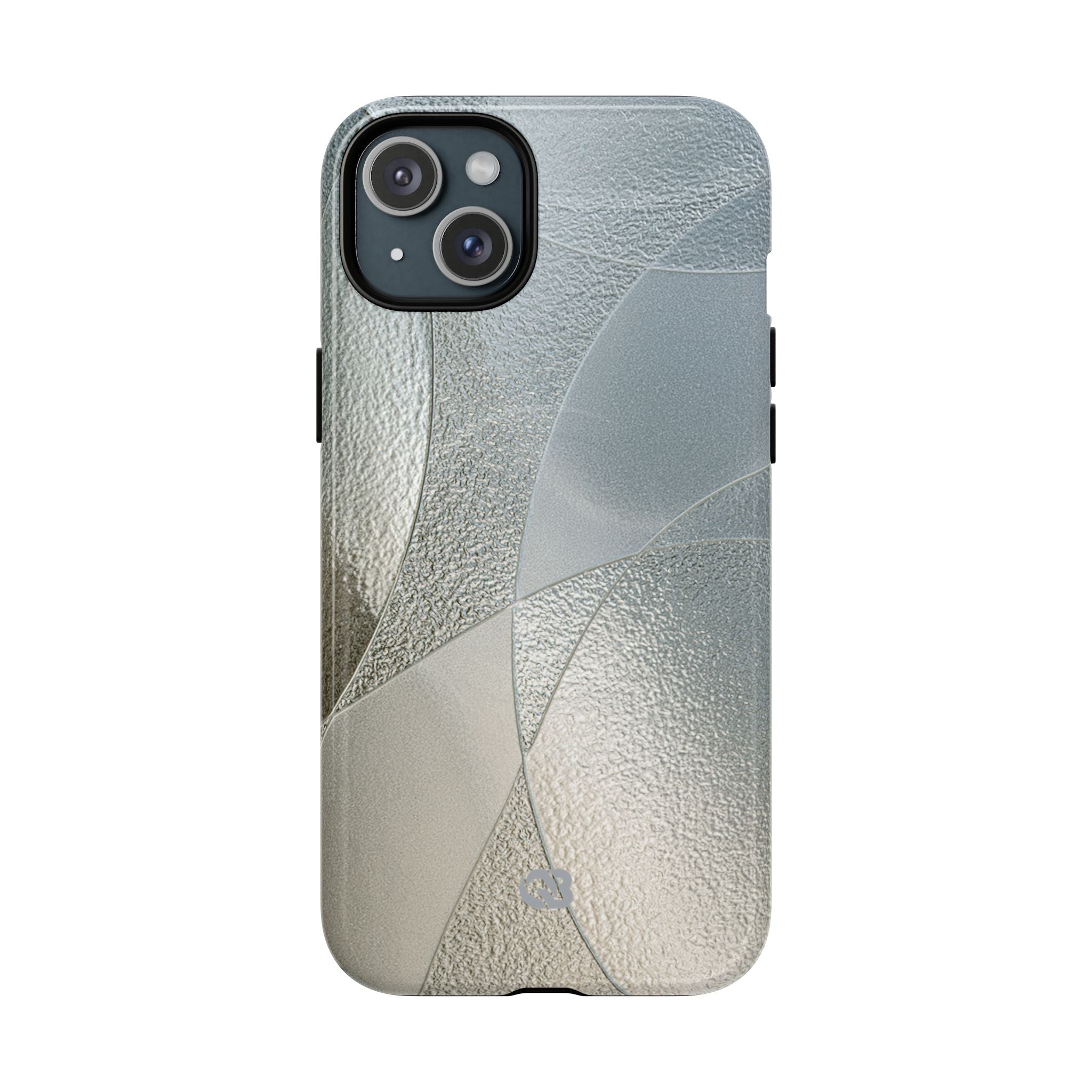 Silver Tough 2.0 Magsafe Phone Case for iPhone - Frosted Silver Mosaic