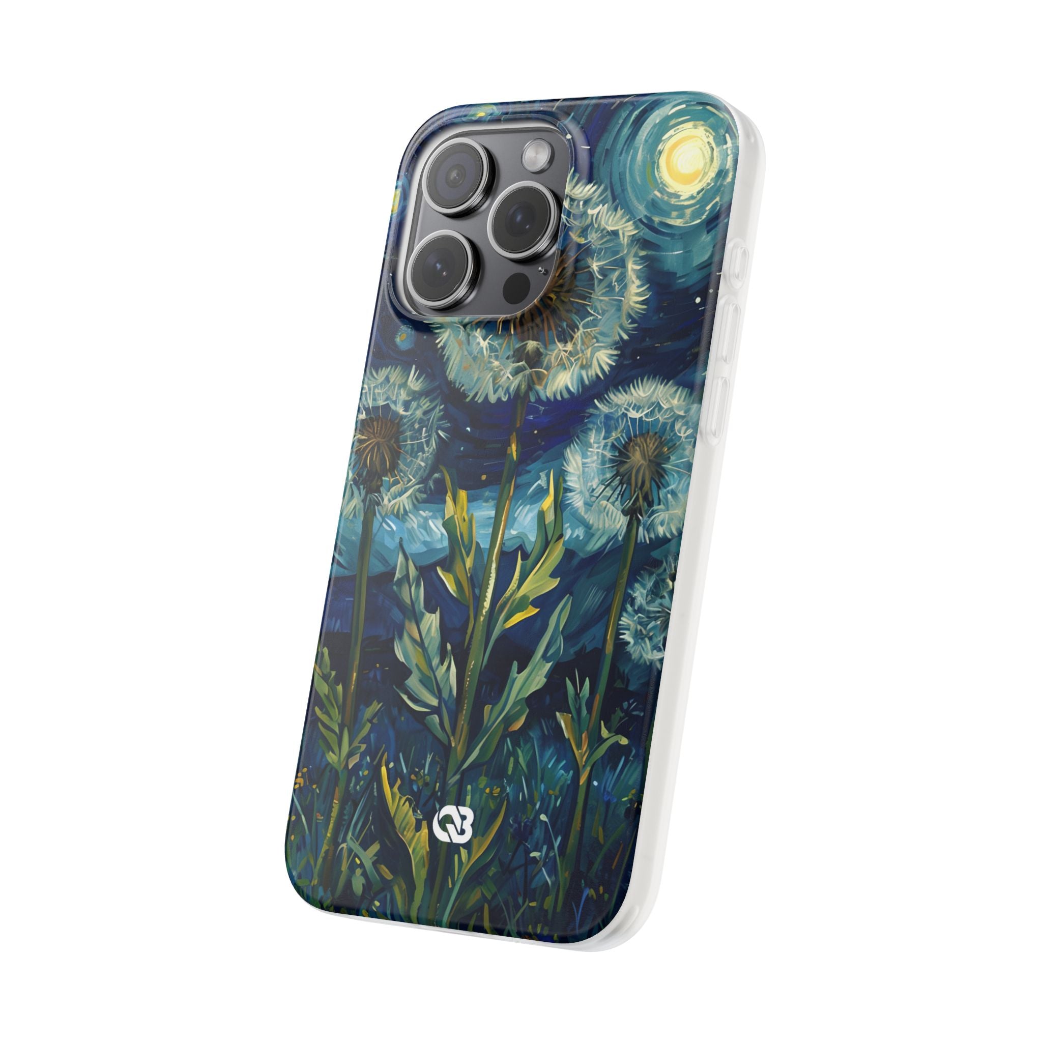 Starry Dandelion Swirl · Soft Phone Case for iPhone