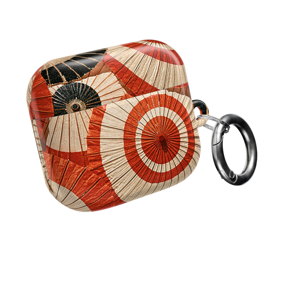 Vermilion Wagasa Motif · Hard Case for AirPods & AirPods Pro · Red