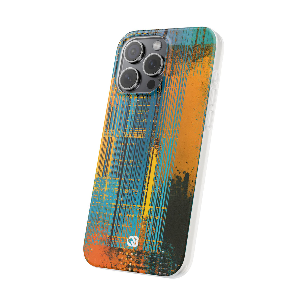 Cyber Glitch Stream · Lite Phone Case for iPhone ·  Teal