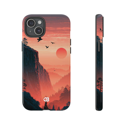 Orange Tough Phone Case for iPhone - Crimson Ridge Flight