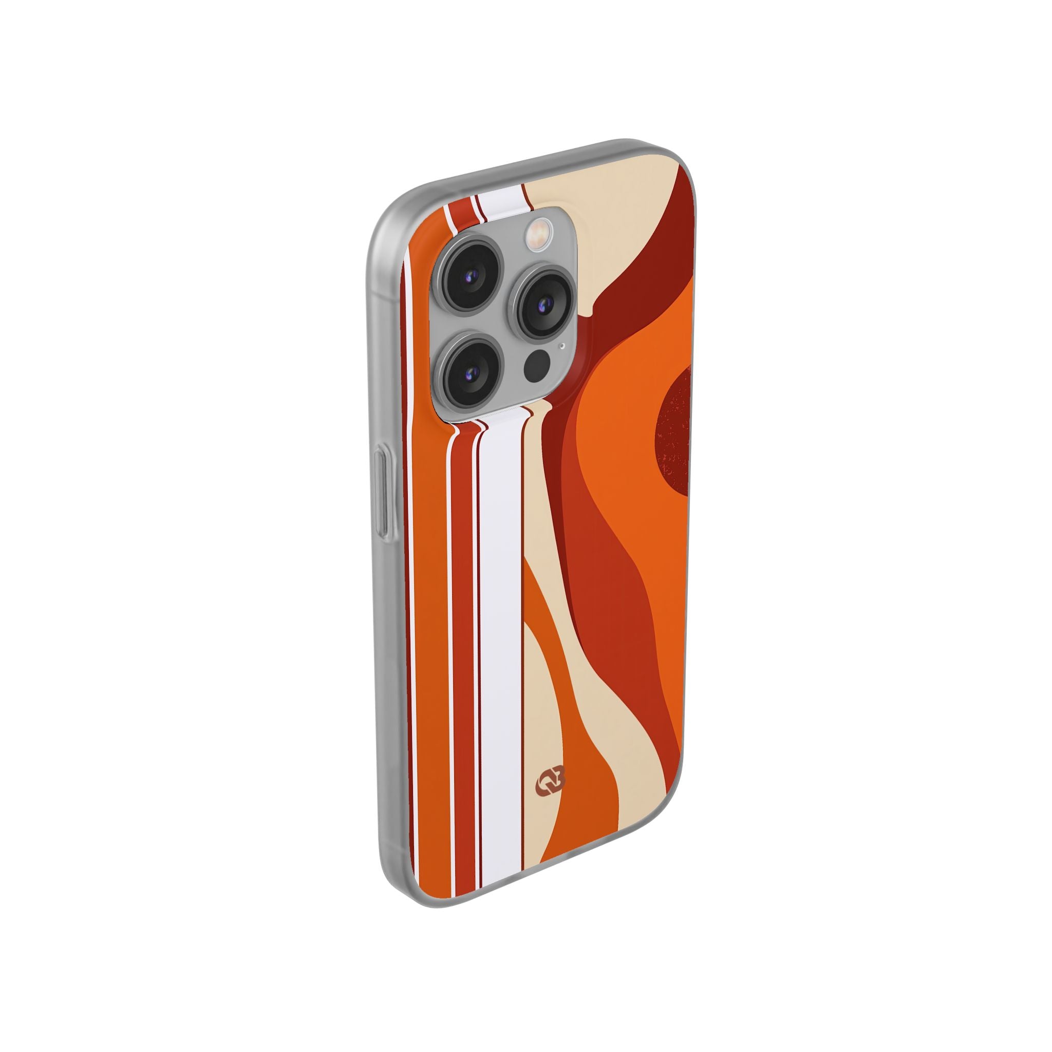 Orange Lite Phone Case for iPhone - Terracotta Metro Line